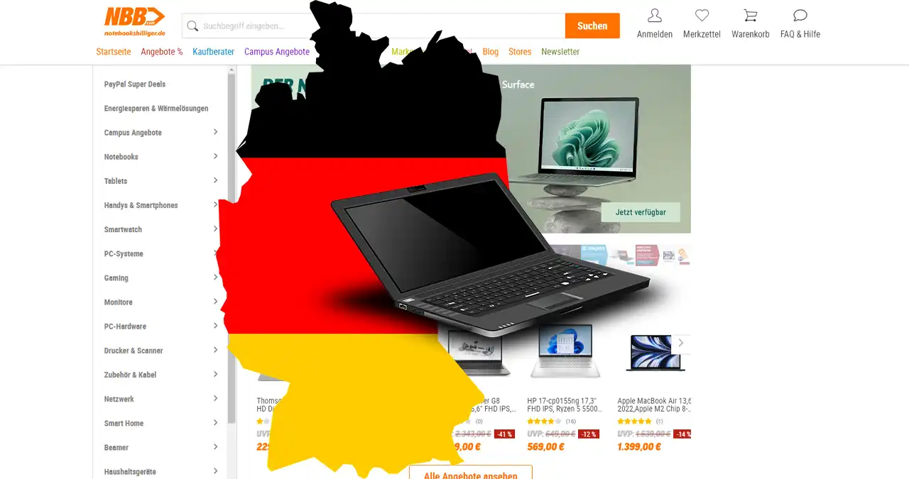 Как и где купить ноутбук в Германии — магазины и сайты