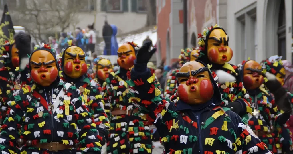 Клоуны на карнавале в Германии